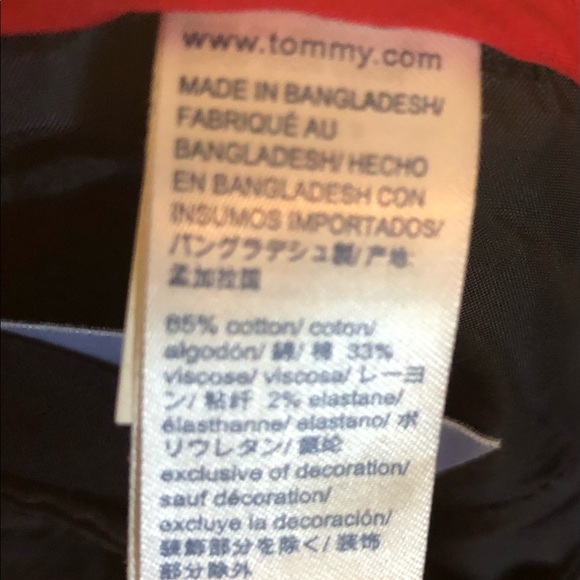 Women's Navy Tommy Hilfiger Capri Pants - Picture 6 of 7